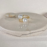 Eternity pearl ring