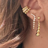 Opus small gold earrings