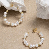 Treble Pearl Hoops