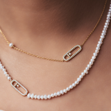 Symphony pearl necklace